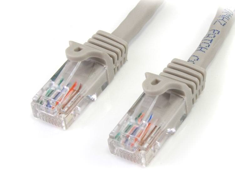 STARTECH CABLE ETHERNET 15M UTP GRIS CAT5E RJ45 PA